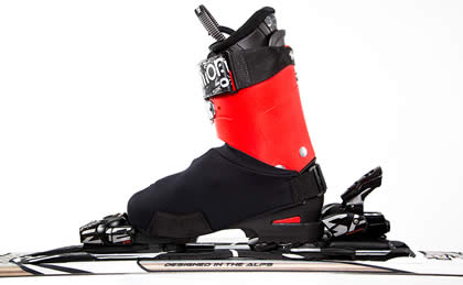 Boot covers for downhill skiing