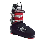 Neoprene boot covers for downwhill skiing